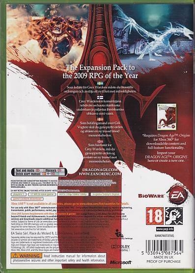 Dragon Age Origins Awakening  - XBOX 360 (Live) (B Grade) (Genbrug)